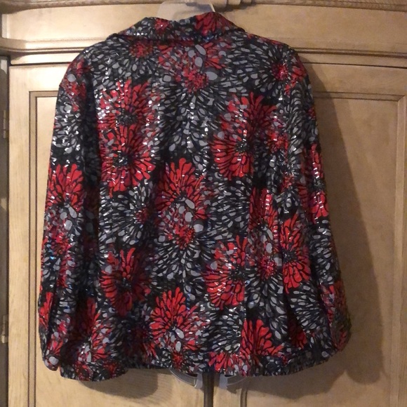 Ruby Rd button down short top - Picture 2 of 7